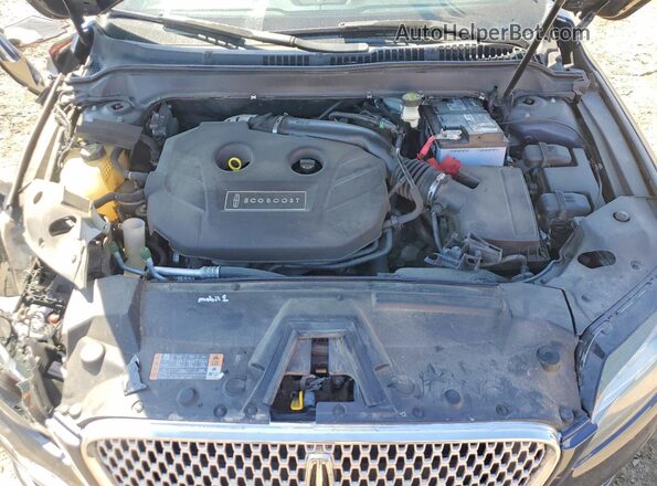 3LN6L5C91HR604947 2017 LINCOLN MKZ Blue Вид задньої частини салону