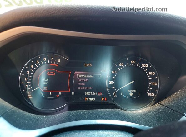 3LN6L5C91HR604947 2017 LINCOLN MKZ Blue Вид щитка приладів