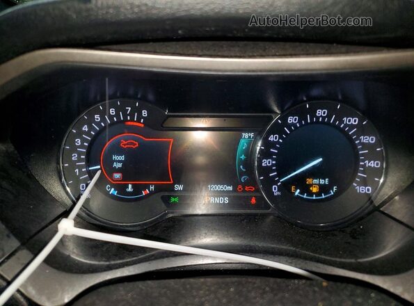 3LN6L5C93JR627071 2018 LINCOLN MKZ Black Вид щитка приладів