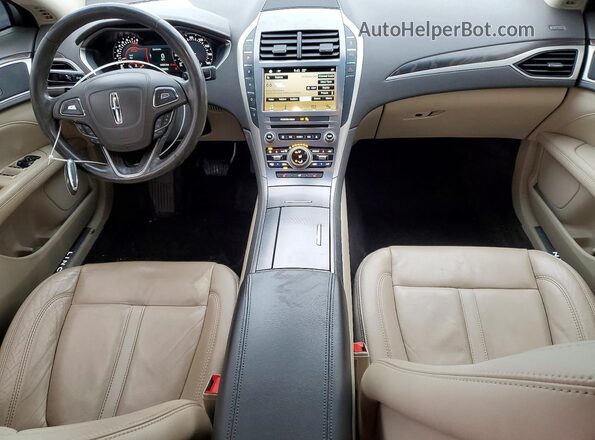3LN6L5C99HR665298 2017 LINCOLN MKZ Белый Вид панели приборов