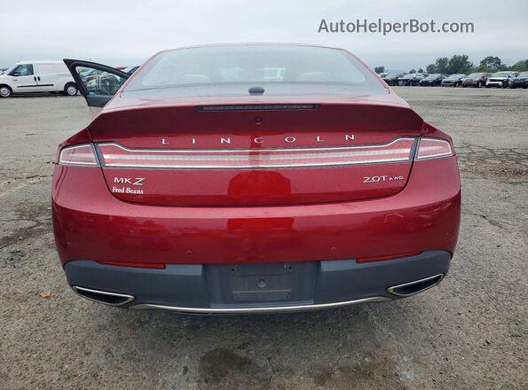 3LN6L5D91KR623360 2019 LINCOLN MKZ Burgundy Հետևի տեսք