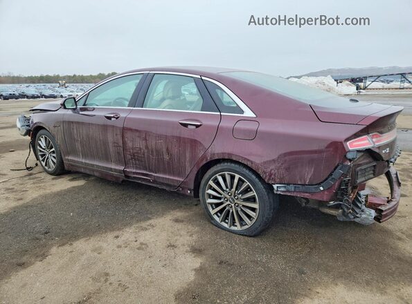 3LN6L5D99HR602247 2017 LINCOLN MKZ Burgundy უკანა მარცხენა