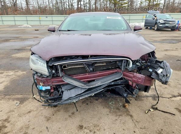 3LN6L5D99HR602247 2017 LINCOLN MKZ Burgundy წინა ხედი