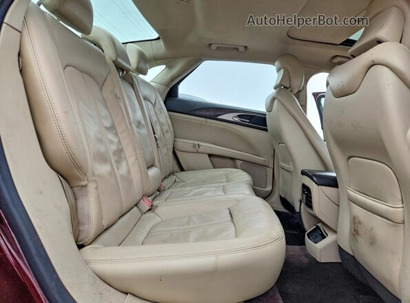 3LN6L5D99HR602247 2017 LINCOLN MKZ Burgundy უკანა სავარძლების ხედი