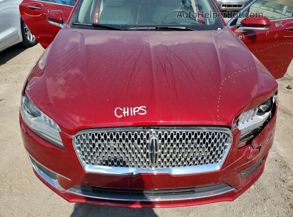 3LN6L5D99JR614503 2018 LINCOLN MKZ Red Rear interior view