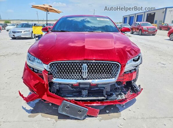 3LN6L5D99KR606998 2019 LINCOLN MKZ Maroon Front view