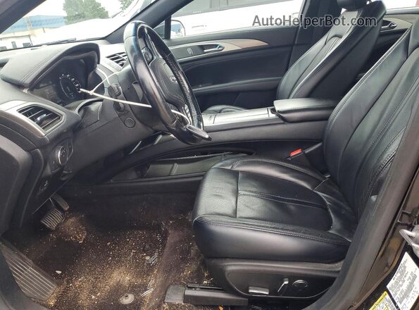 3LN6L5E92HR601262 2017 LINCOLN MKZ Черный Вид салона спереди