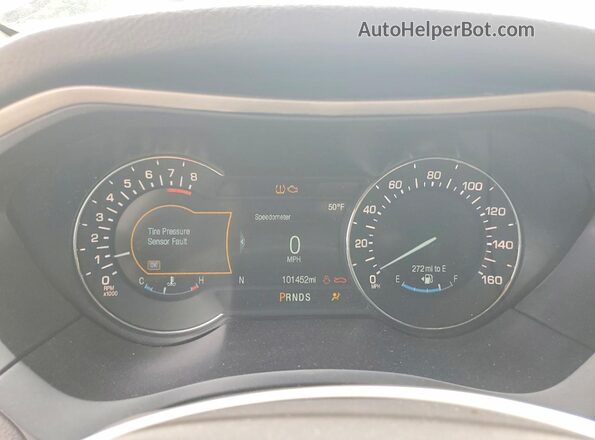 3LN6L5E97HR619983 2017 LINCOLN MKZ Blue Սարքավորումների վահանակի տեսք