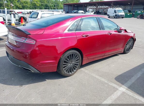 3LN6L5E97HR664650 2017 LINCOLN MKZ Burgundy Trasero derecho