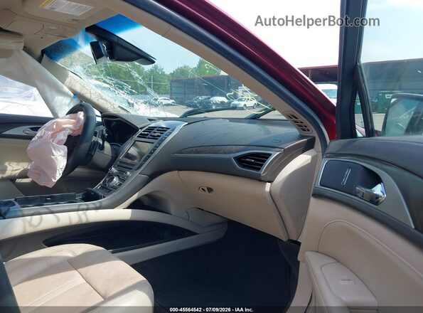 3LN6L5E97HR664650 2017 LINCOLN MKZ Burgundy Vista interior delantera