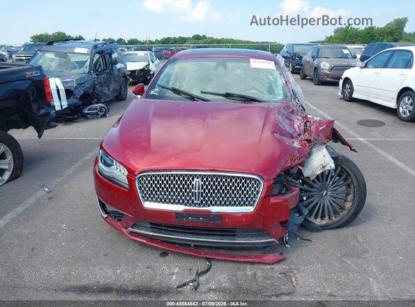 3LN6L5E97HR664650 2017 LINCOLN MKZ Burgundy Vista del salpicadero
