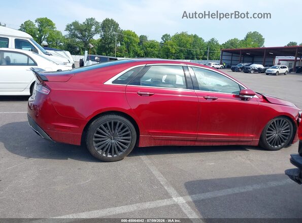 3LN6L5E97HR664650 2017 LINCOLN MKZ Burgundy Vista del cuadro de instrumentos