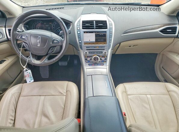 3LN6L5E99KR608541 2019 LINCOLN MKZ Beige Vista del salpicadero