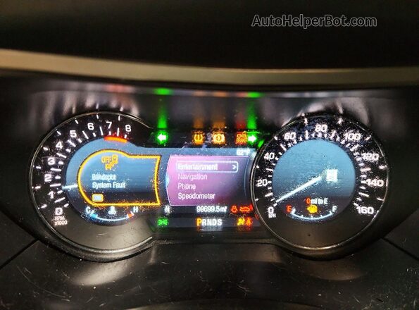 3LN6L5F90HR608063 2017 LINCOLN MKZ Charcoal Widok zestawu wskaźników