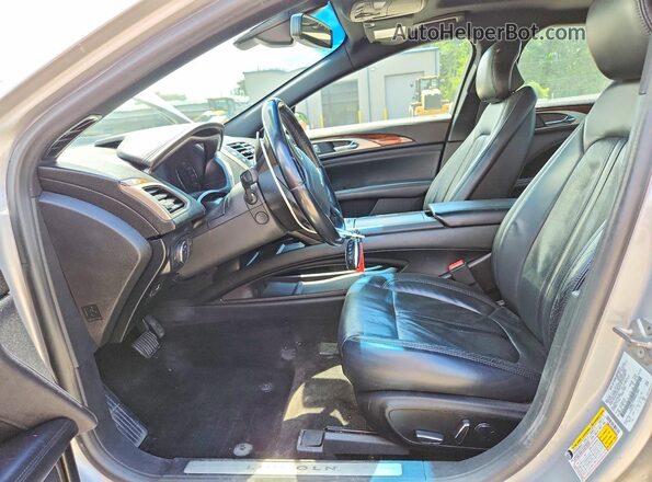 3LN6L5F90HR665864 2017 LINCOLN MKZ Серебряный Вид салона спереди