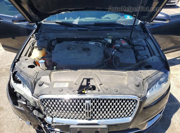 3LN6L5F92HR656910 2017 LINCOLN MKZ Black უკანა სალონის ხედი