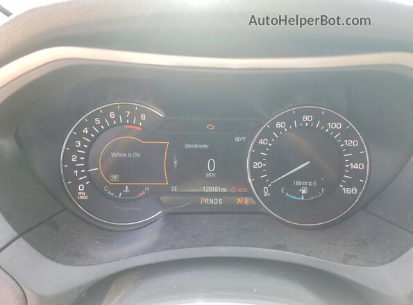 3LN6L5F94HR638523 2017 LINCOLN MKZ Серый Вид щитка приборов