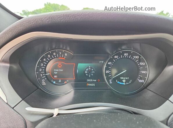 3LN6L5F95LR618869 2020 LINCOLN MKZ Gray Вид щитка приладів