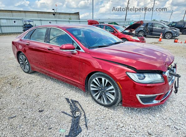 3LN6L5F97HR663173 2017 LINCOLN MKZ Красный Передняя правая четверть