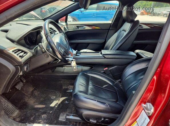 3LN6L5F97HR663173 2017 LINCOLN MKZ Красный Вид салона спереди