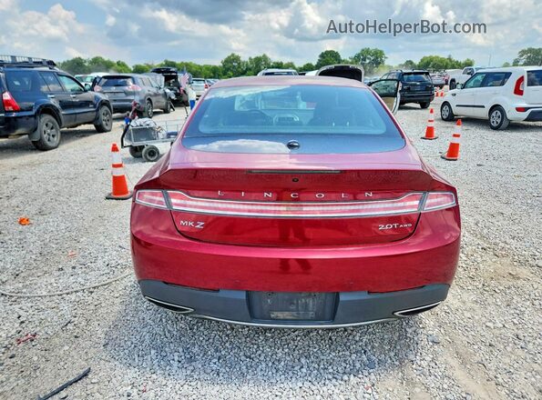3LN6L5F97HR663173 2017 LINCOLN MKZ Красный Вид сзади