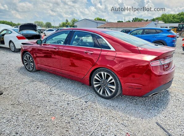 3LN6L5F97HR663173 2017 LINCOLN MKZ Красный Задняя левая четверть