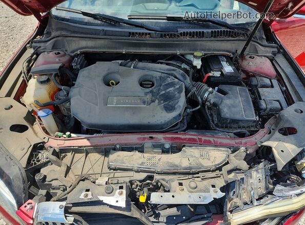 3LN6L5F97HR663173 2017 LINCOLN MKZ Красный Вид задней части салона