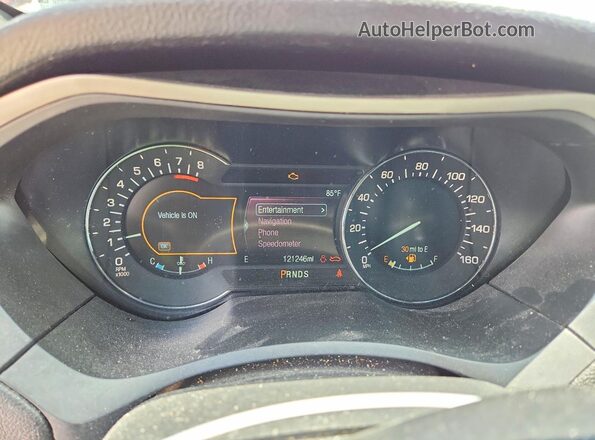 3LN6L5F97HR663173 2017 LINCOLN MKZ Красный Вид щитка приборов