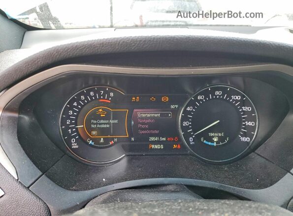 3LN6L5F97LR617917 2020 LINCOLN MKZ Черный Вид щитка приборов