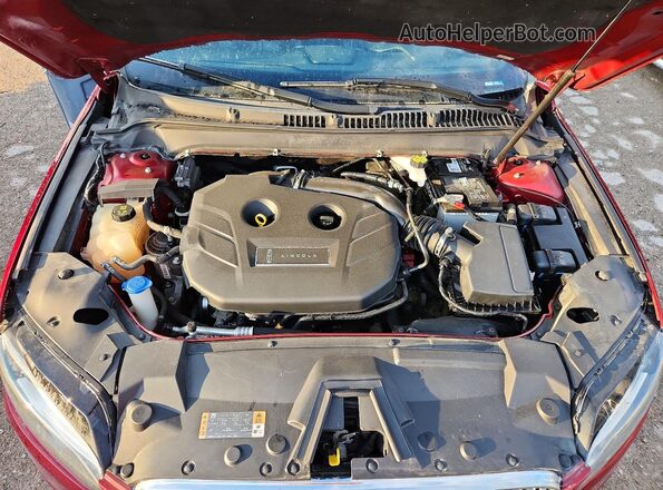 3LN6L5F99KR613351 2019 LINCOLN MKZ Red Rear interior view