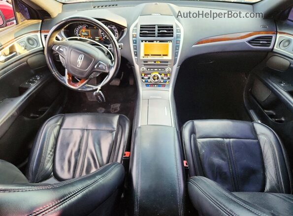 3LN6L5F99KR613351 2019 LINCOLN MKZ Red Dashboard view