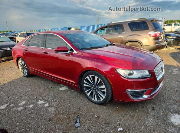 3LN6L5F99KR613351 2019 LINCOLN MKZ Red Front right