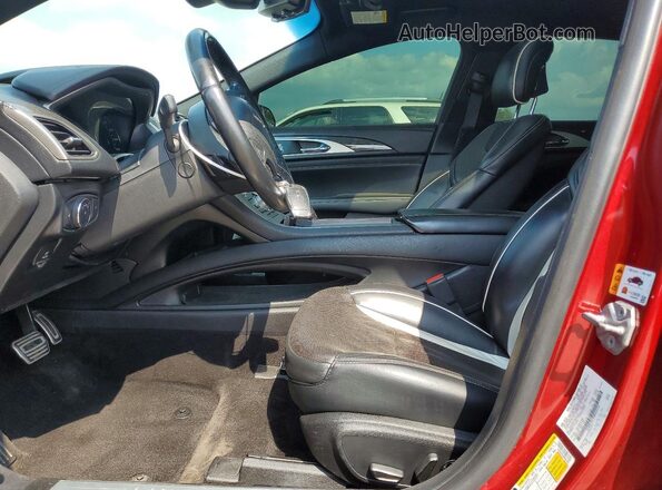 3LN6L5FC4HR664163 2017 LINCOLN MKZ Red Front interior view