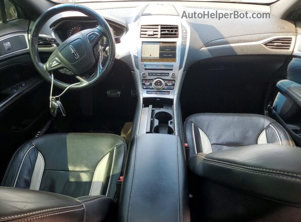 3LN6L5FC4HR664163 2017 LINCOLN MKZ Red Dashboard view