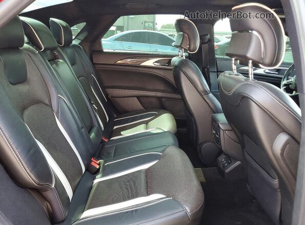 3LN6L5FC4HR664163 2017 LINCOLN MKZ Red Rear seats view