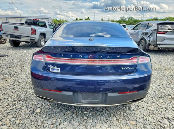 3LN6L5FC5HR628577 2017 LINCOLN MKZ Blue Widok z tyłu