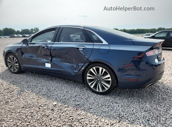 3LN6L5FC7HR631657 2017 LINCOLN MKZ Синий Задняя левая четверть
