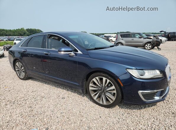 3LN6L5FC7HR631657 2017 LINCOLN MKZ Синий Передняя правая четверть