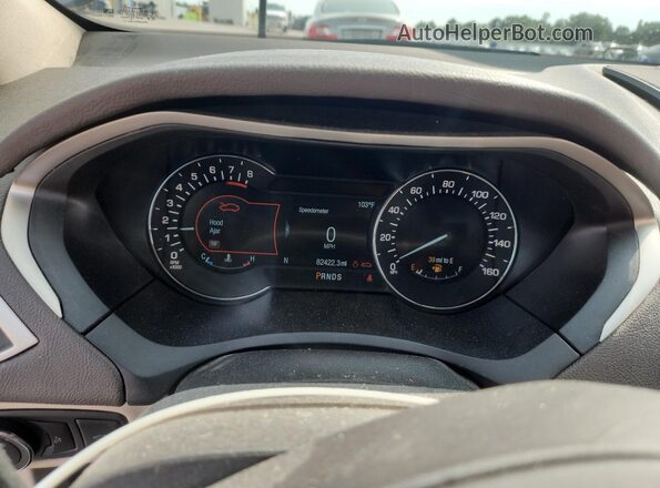 3LN6L5FC7HR631657 2017 LINCOLN MKZ Синий Вид щитка приборов