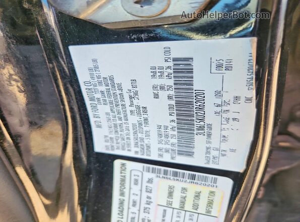 3LN6L5KU2JR620201 2018 LINCOLN MKZ Black Engine compartment view