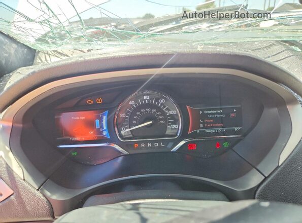 3LN6L5KU7HR628210 2017 LINCOLN MKZ White Սարքավորումների վահանակի տեսք