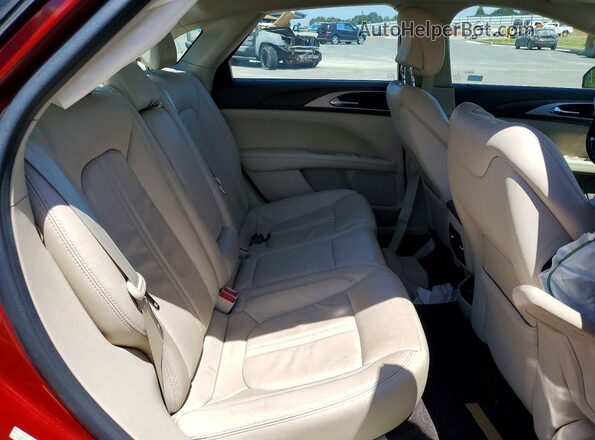 3LN6L5LU0HR624949 2017 LINCOLN MKZ Red Вид задніх сидінь