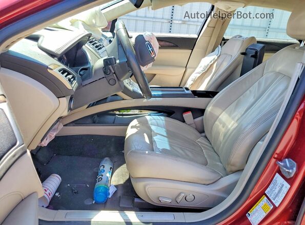 3LN6L5LU0HR624949 2017 LINCOLN MKZ Red Вид салону спереду