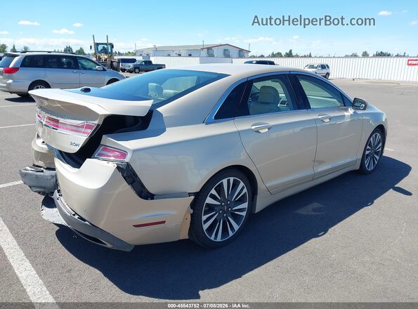 3LN6L5LU1HR624958 2017 LINCOLN MKZ HYBRID Gold უკანა მარჯვენა