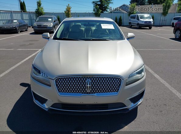 3LN6L5LU1HR624958 2017 LINCOLN MKZ HYBRID Gold ხელსაწყოთა პანელის ხედი
