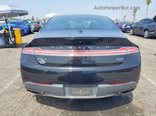 3LN6L5LU3JR608413 2018 LINCOLN MKZ Black უკანა ხედი