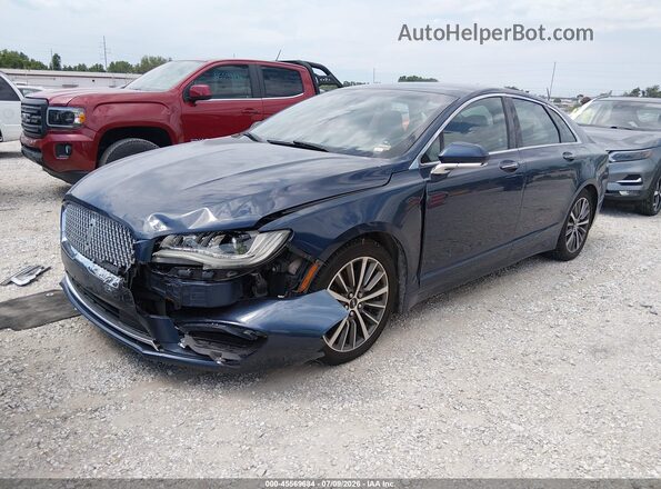 3LN6L5LU5HR649880 2017 LINCOLN MKZ HYBRID Синий Передняя левая четверть