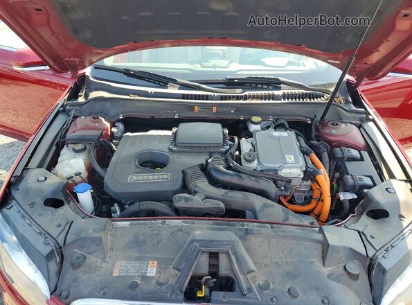 3LN6L5LU8KR628903 2019 LINCOLN MKZ Красный Вид задней части салона