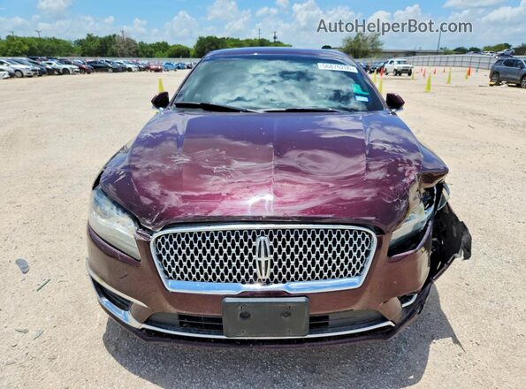 3LN6L5LU9HR608376 2017 LINCOLN MKZ Purple Դիմացի տեսք