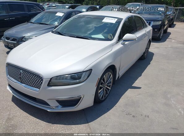 3LN6L5LUXHR602618 2017 LINCOLN MKZ HYBRID White Vista tres cuartos delantera izquierda
